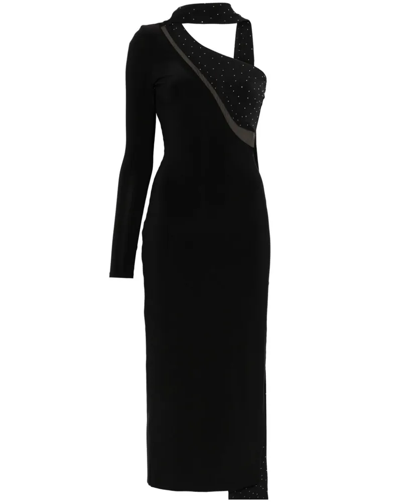 NISSA Asymmetrisches Maxikleid - Schwarz Schwarz