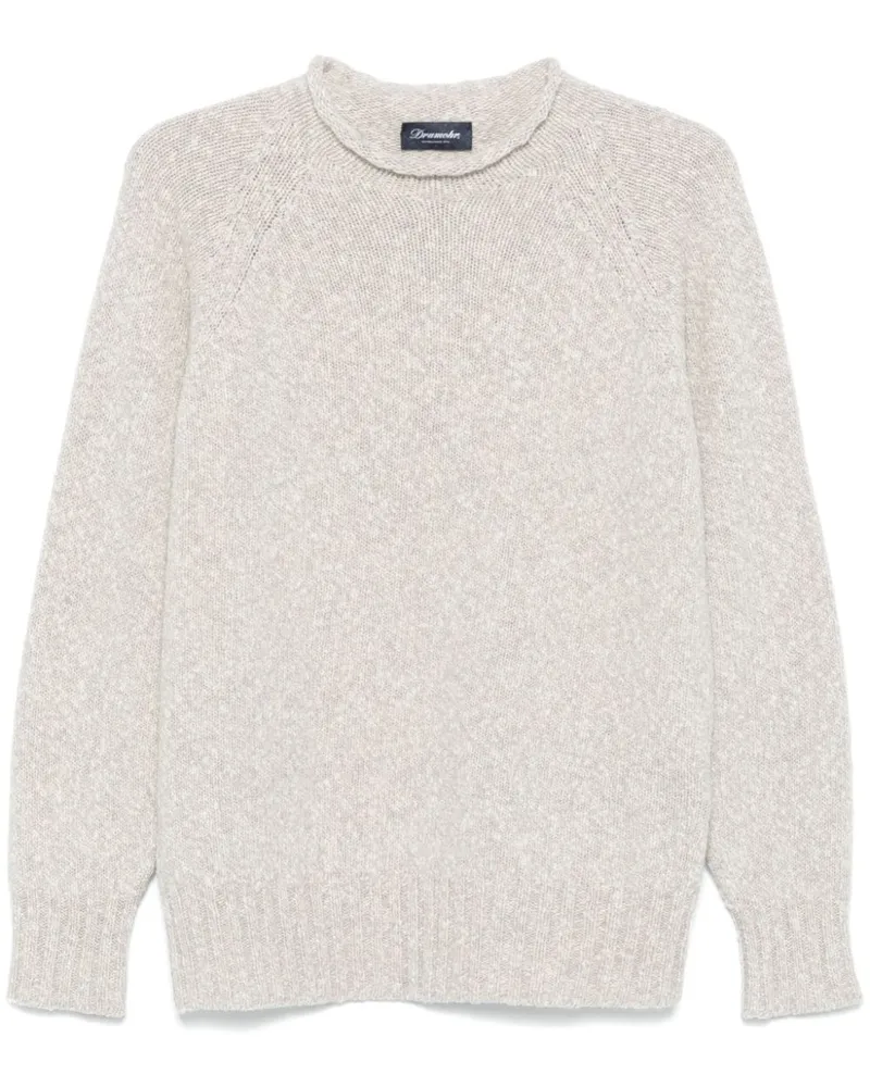 Drumohr  Melierter Strickpullover - Nude Nude