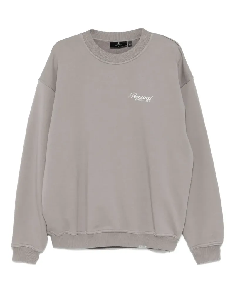 REPRESENT Sweatshirt mit Logo-Print - Grau Grau