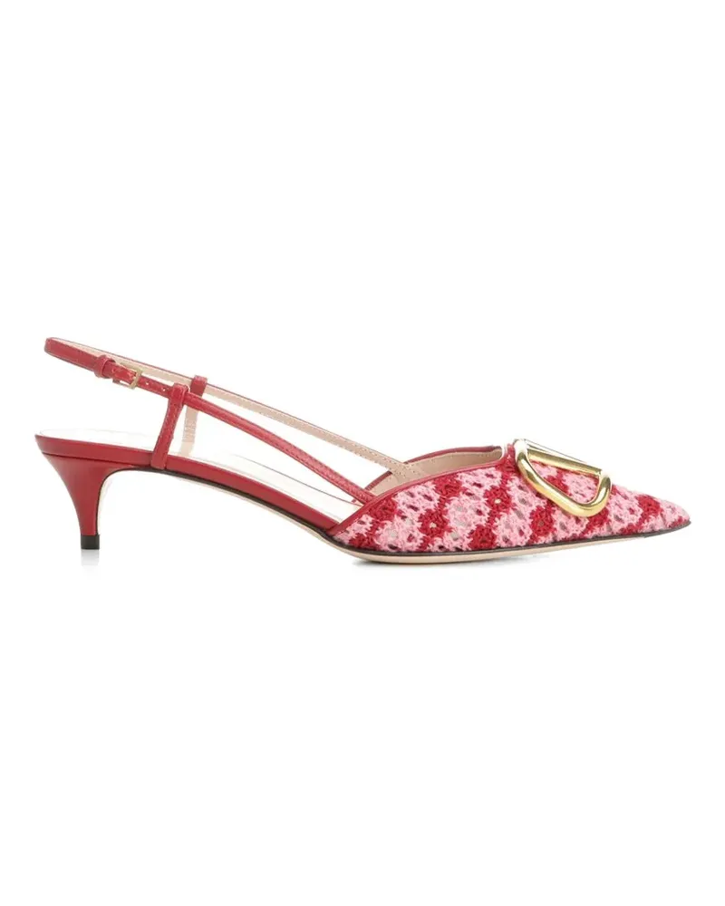 Valentino Garavani VLogo slingback sandals - Rot Rot
