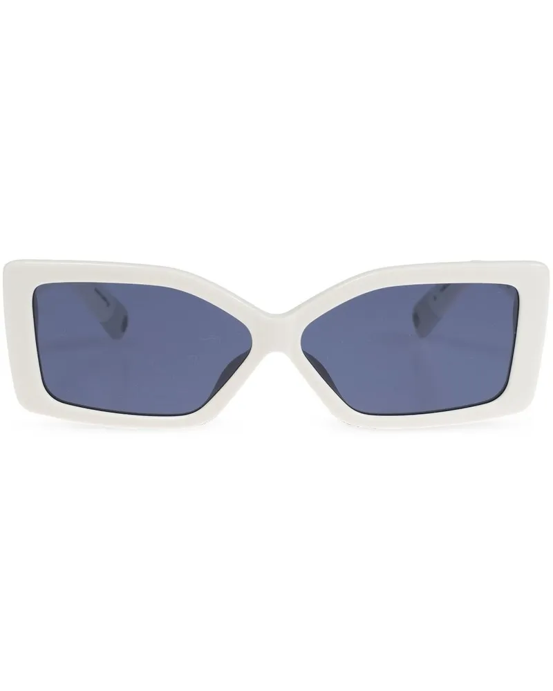 Jacquemus x Linda Farrow Les Lunettes Spiaggia Sonnenbrille - Weiß Weiß