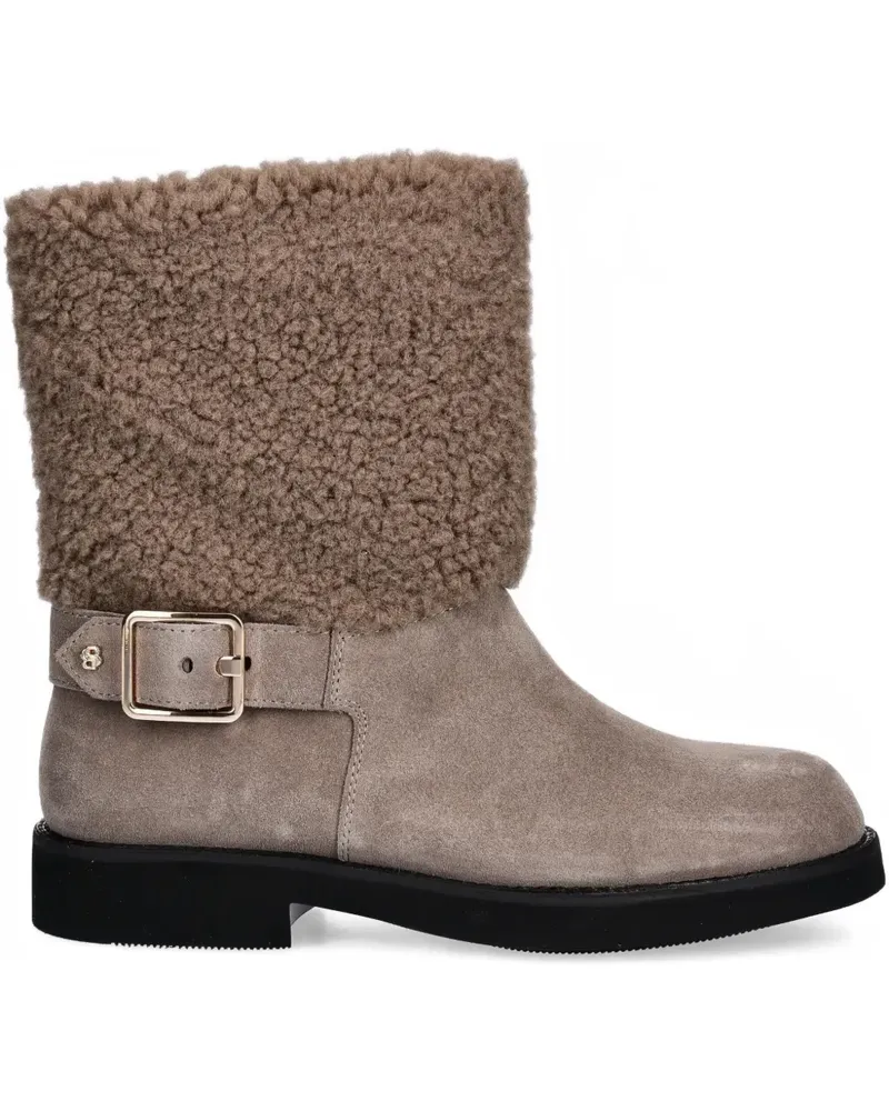 HUGO BOSS buckle-detailed ankle boots - Nude Nude