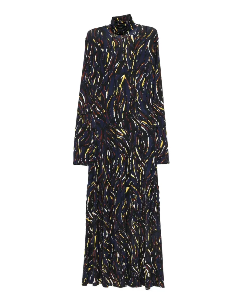 Proenza Schouler Kleid mit abstraktem Print - Blau Blau