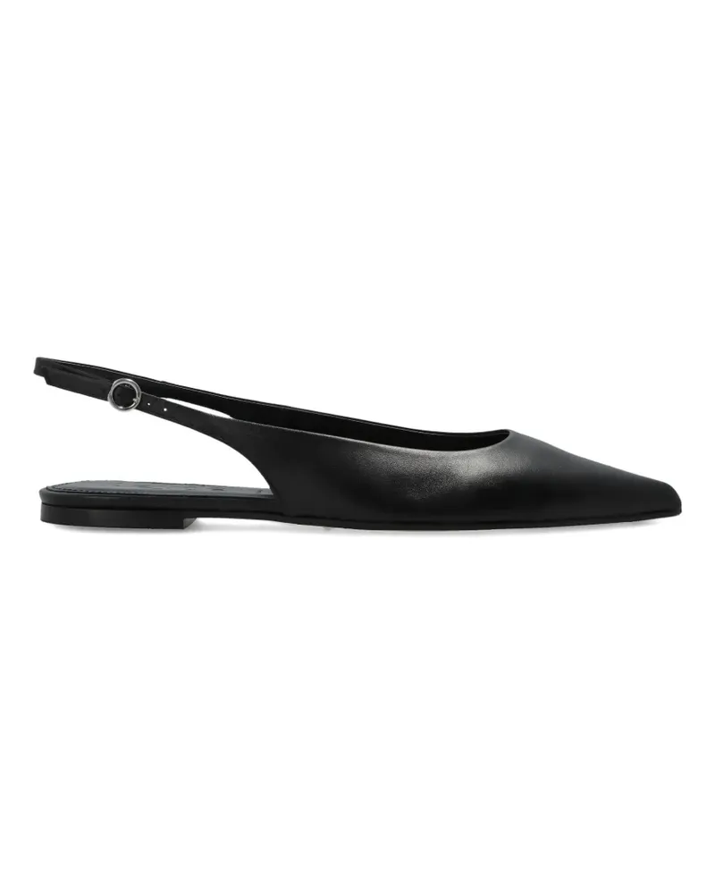aeyde Flache Annora Pumps - Schwarz Schwarz