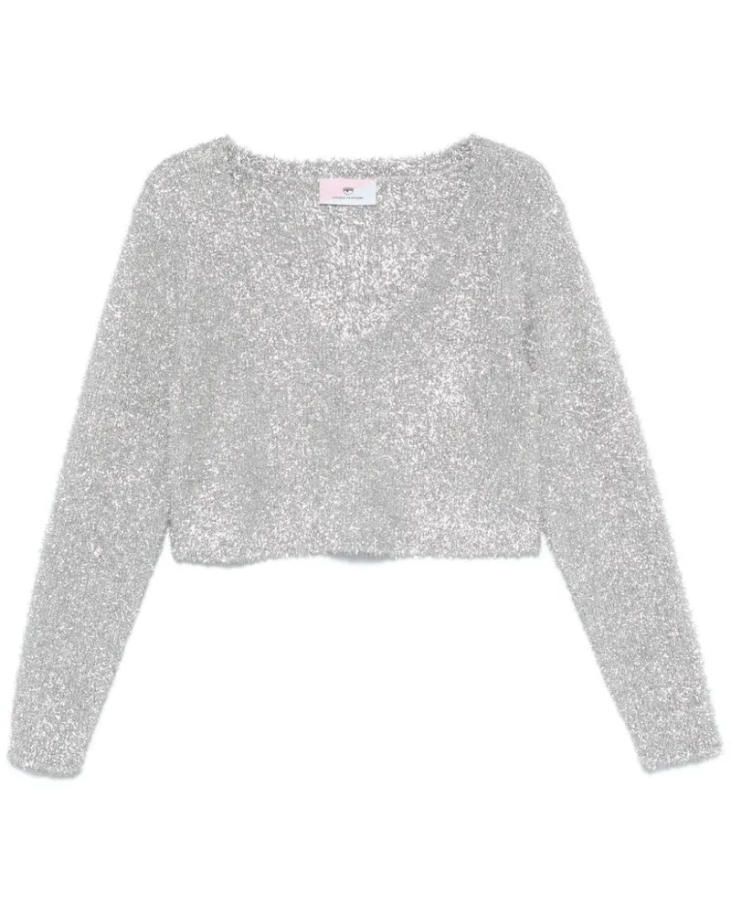 Chiara Ferragni Pullover aus Lurex - Grau Grau