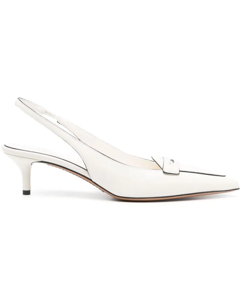 Valentino Garavani Slingback-Pumps 50mm - Weiß Weiß