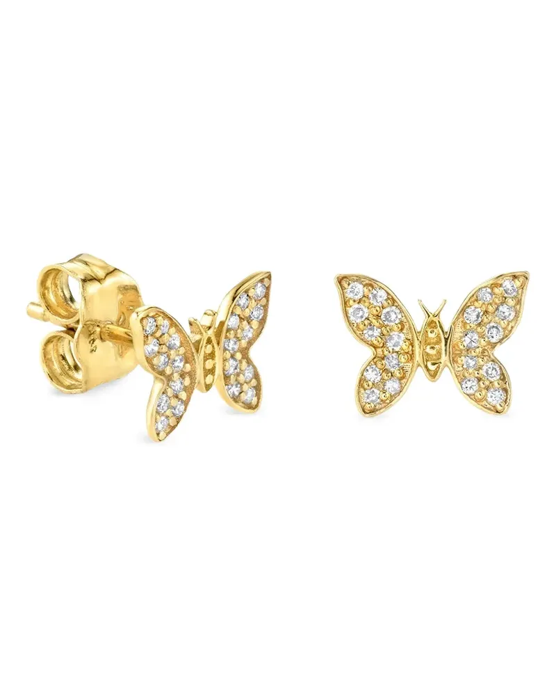 Sydney Evan Ohrringe mit Diamanten - Gold Gold