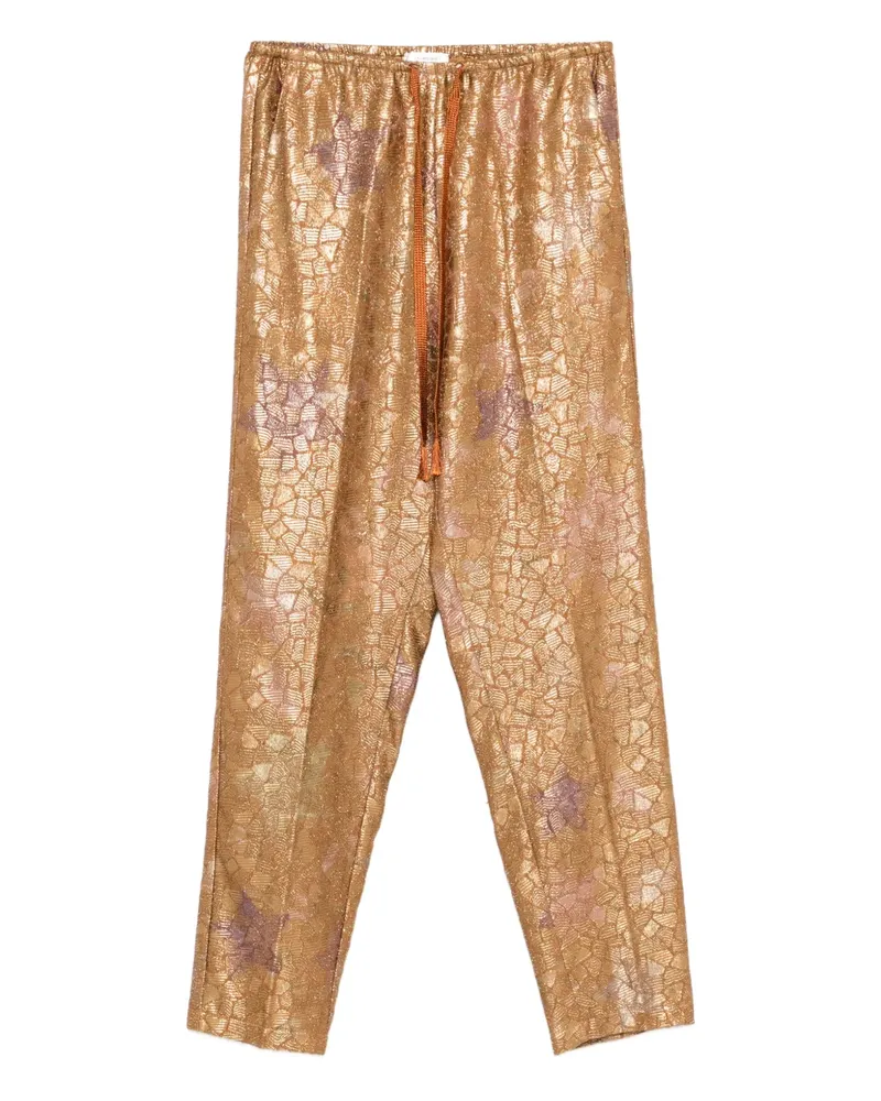 forte_forte Hose mit Kordelzug - Gold Gold
