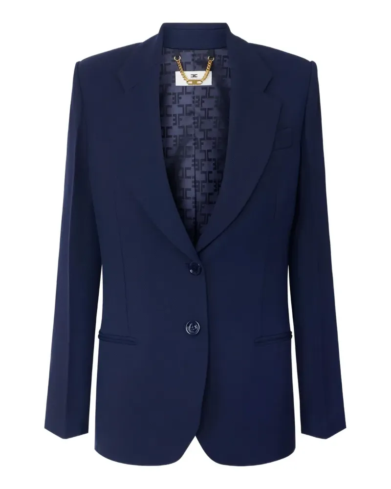 Elisabetta Franchi Einreihiges Sakko - Blau Blau