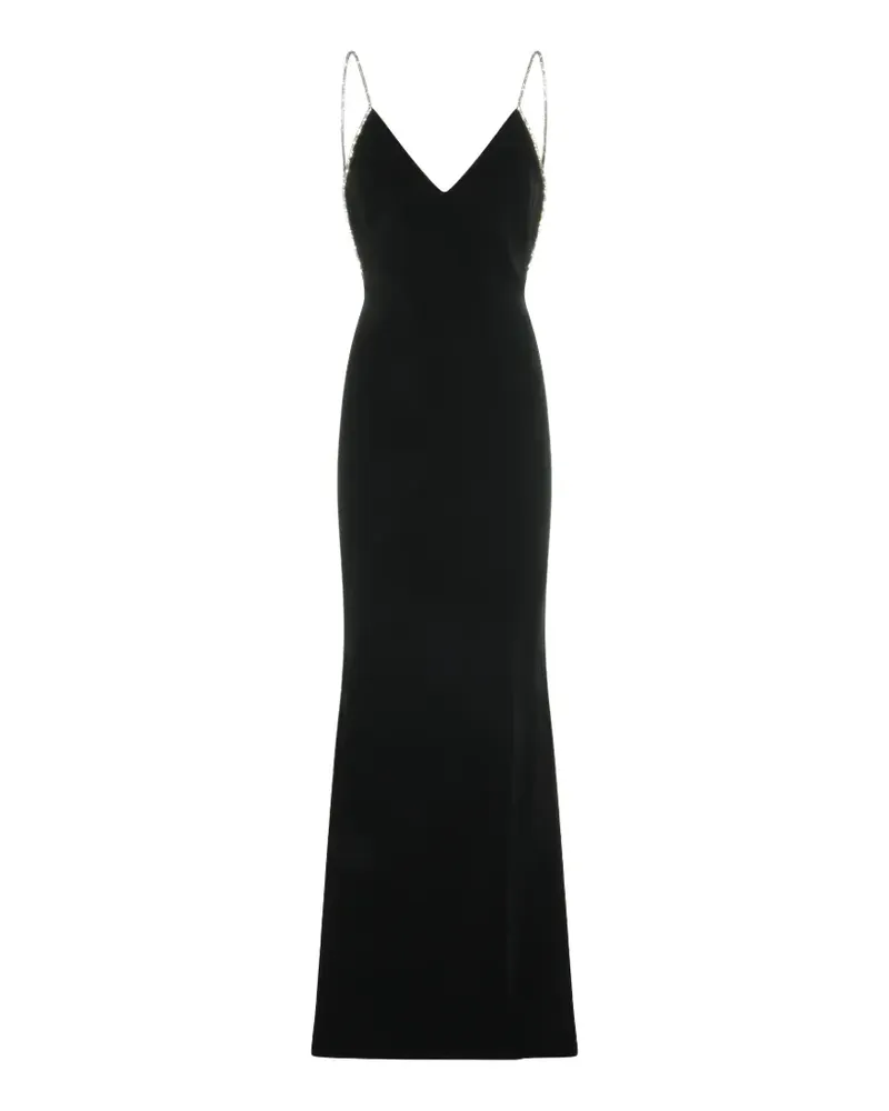 Tom Ford crystal-embellished backless dress - Schwarz Schwarz