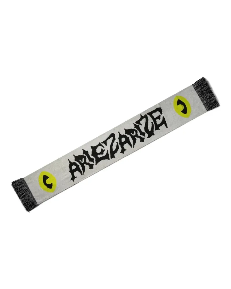 Aries Metal Ariez Arize fringed scarf - Grau Grau