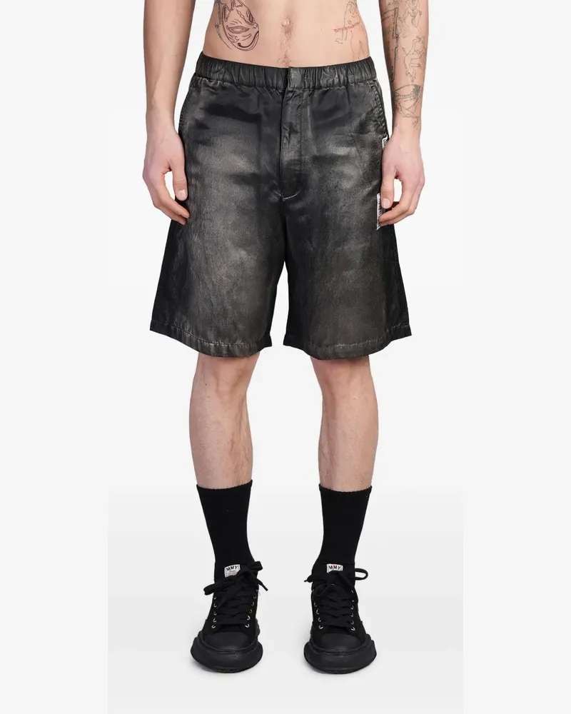MIHARAYASUHIRO Shorts im Distressed-Look - Schwarz Schwarz