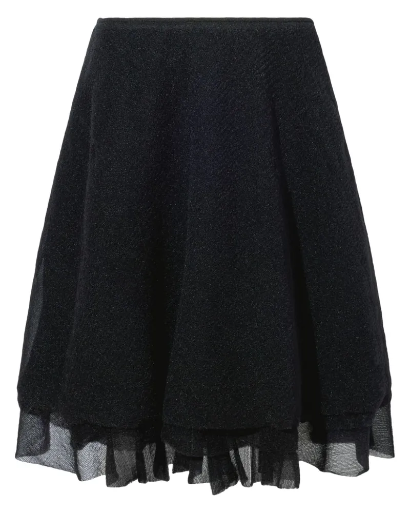 Proenza Schouler Asymmetrischer Julia Rock im Layering-Look Schwarz