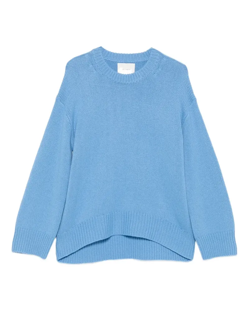 Lisa Yang ribbed-knit crew-neck sweater - Blau Blau