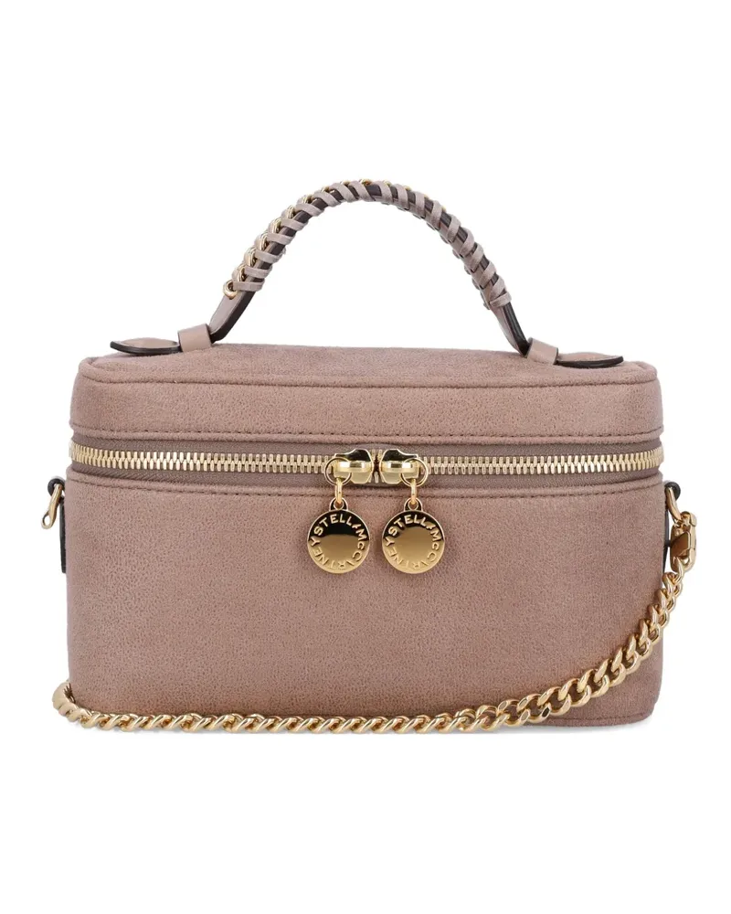 Stella McCartney Falabella Vanity Umhängetasche mit Kristallen - Nude Nude