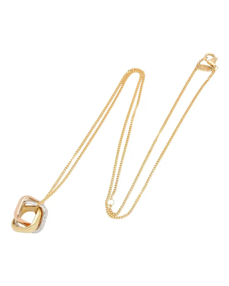 Cartier 2010s Trinity Cushion diamond necklace - Gold Gold