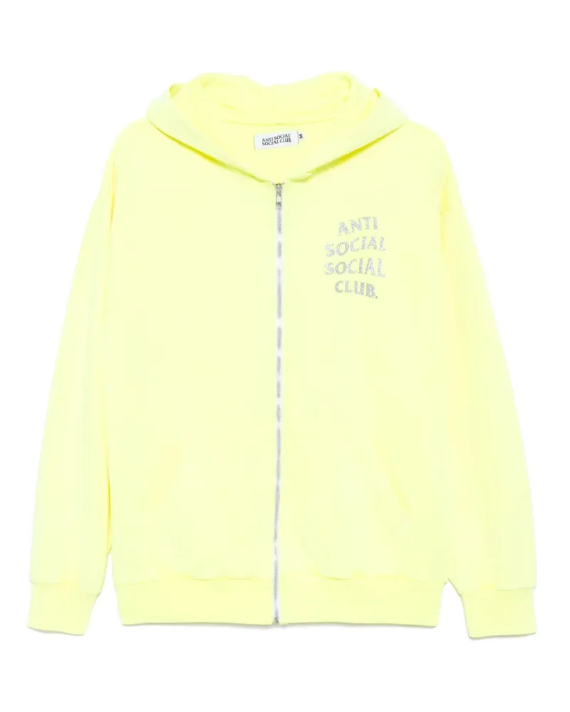 Anti Social Social Club Mind Games Glitter Hoodie - Gelb Gelb