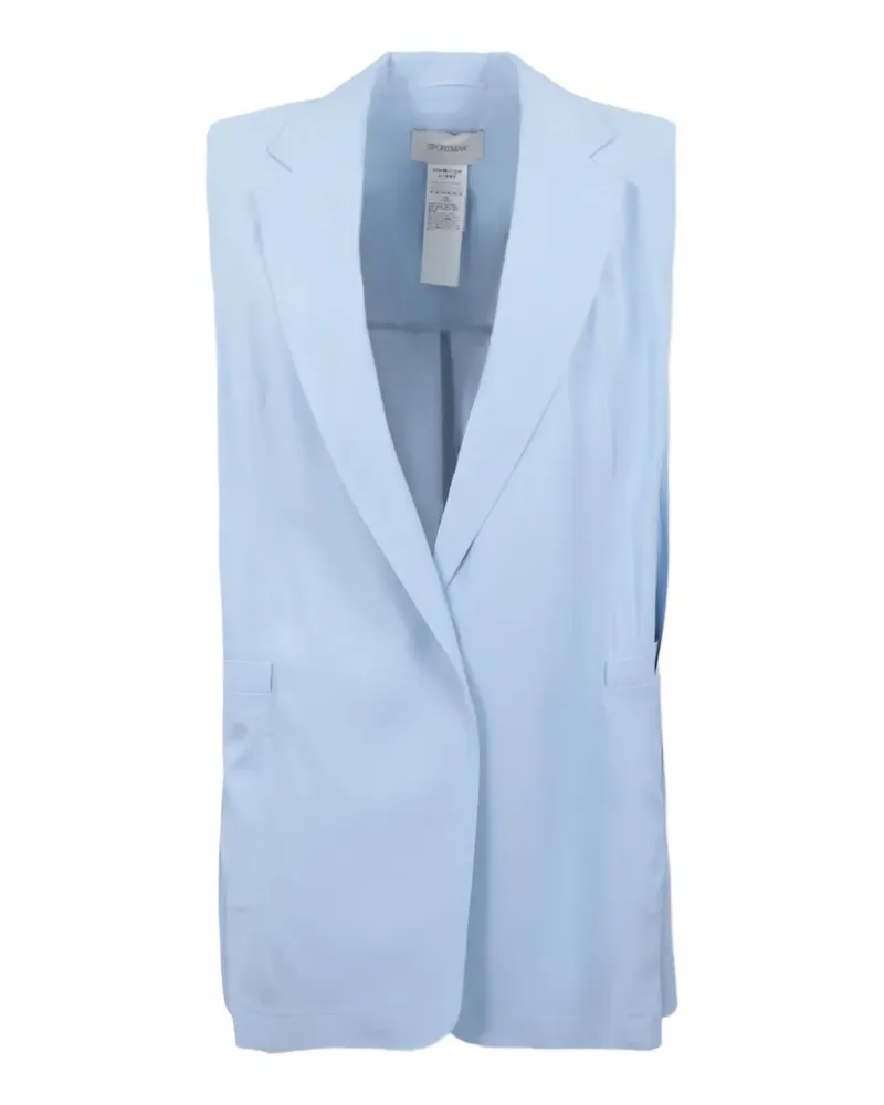 SPORTMAX Ärmellose Jacke mit fallendem Revers - Blau Blau