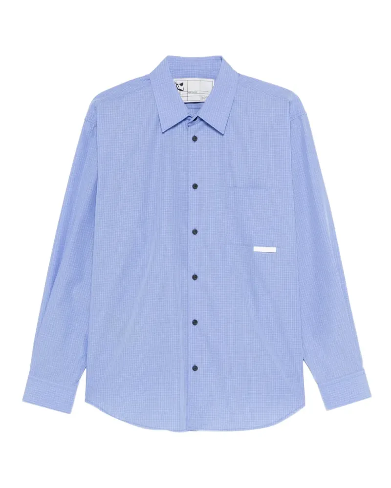 GR10K pocket check shirt - Blau Blau