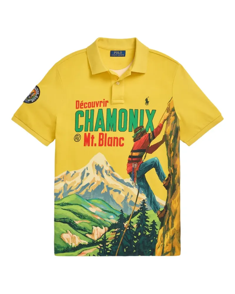Ralph Lauren Poloshirt mit Print - Gelb Gelb