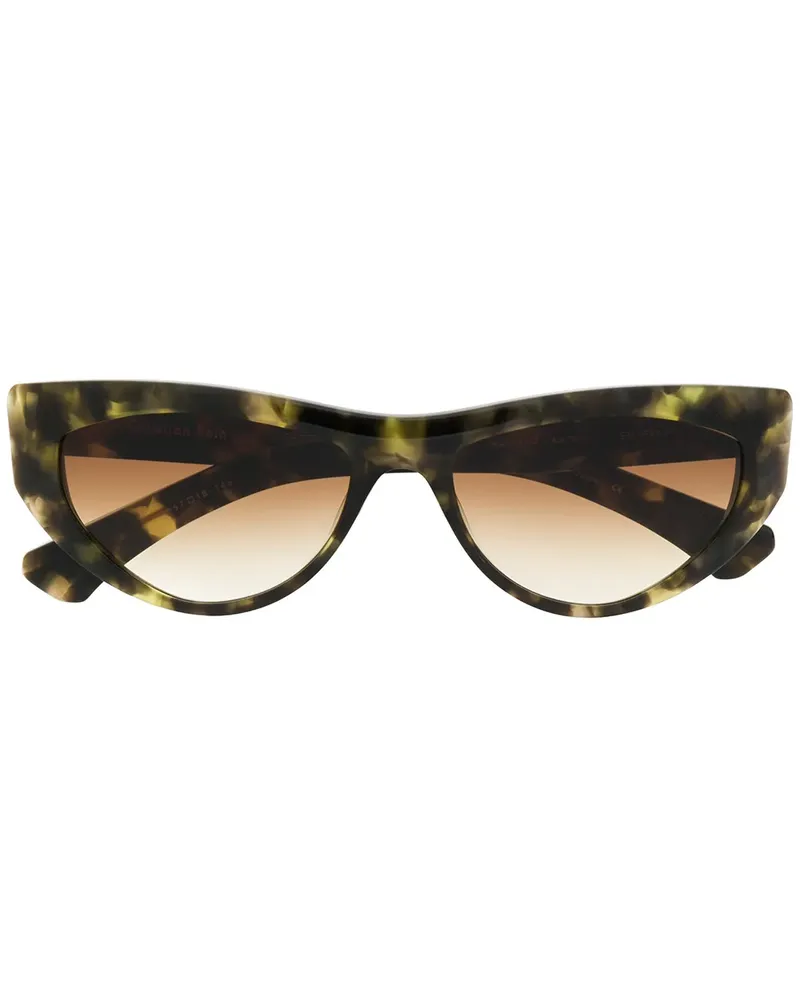 Christian Roth Cat-Eye-Sonnenbrille in Schildpattoptik - Grün Grün