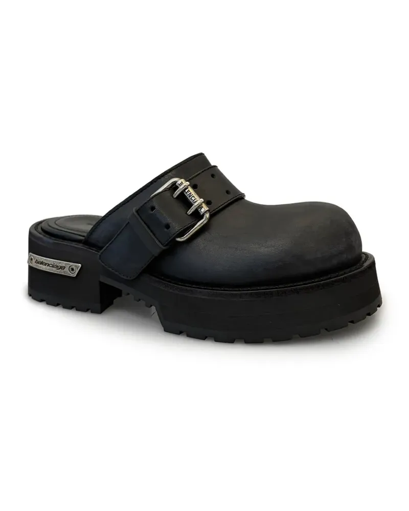 Balenciaga Venom buckle mules - Schwarz Schwarz