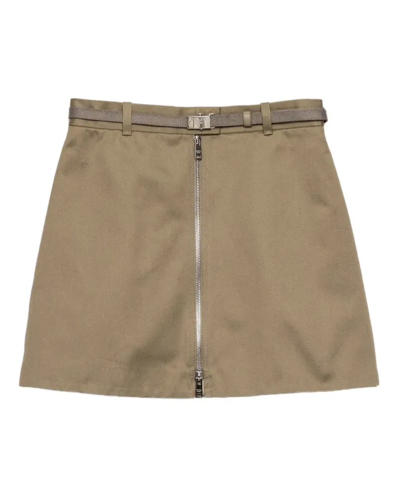 Prada chino miniskirt with zipper - Nude Nude