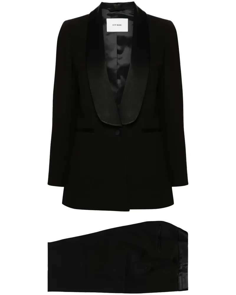 IVY & OAK Einreihiger Anzug - Schwarz Schwarz