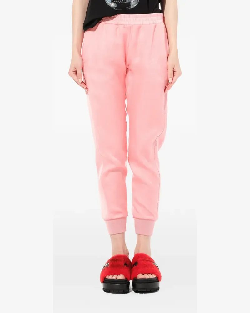 Alexander McQueen satin organza track pants - Rosa Rosa