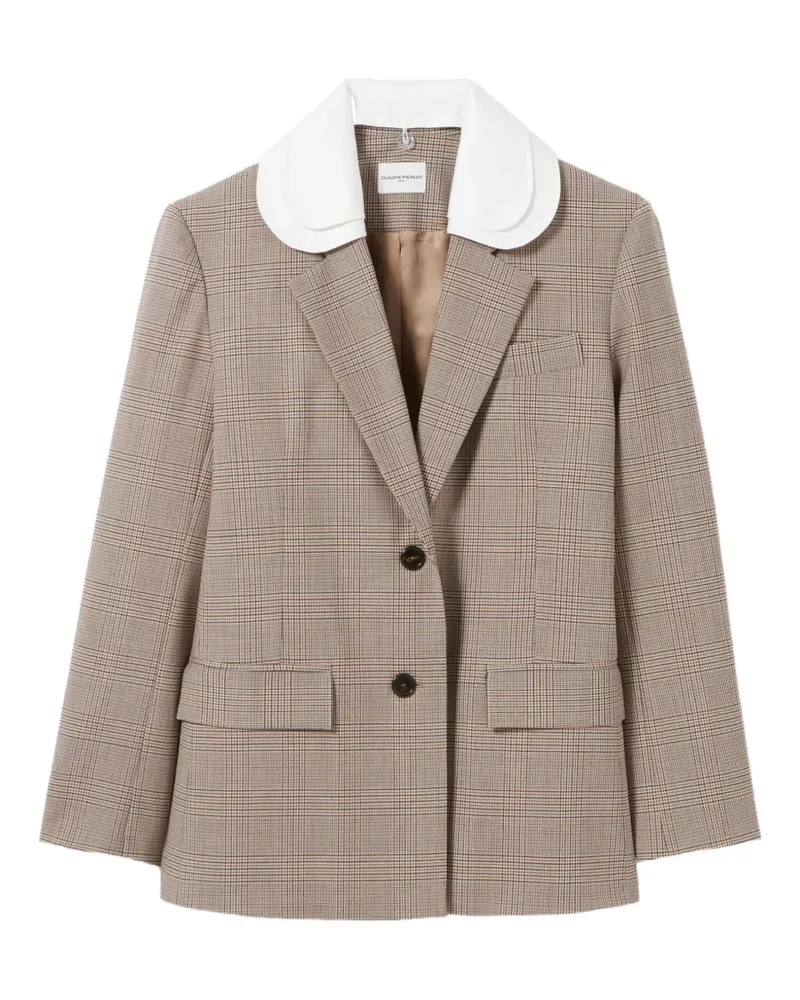 Claudie Pierlot Karierter Blazer - Nude Nude