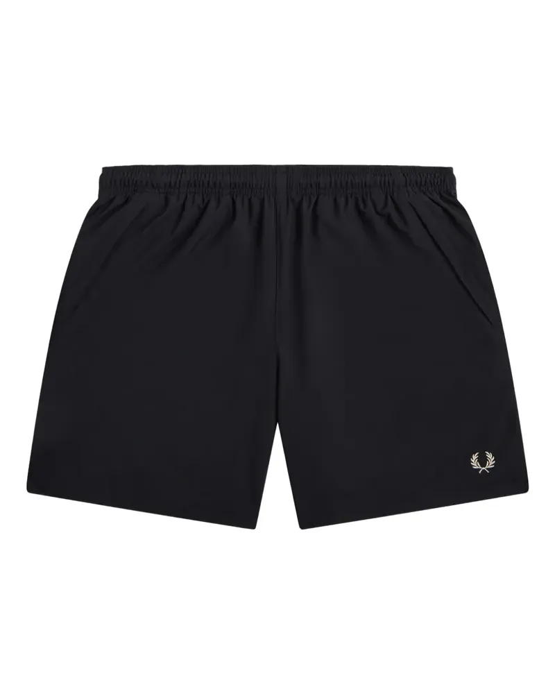 Fred Perry Shorts mit Lorbeerkranz - Schwarz Schwarz