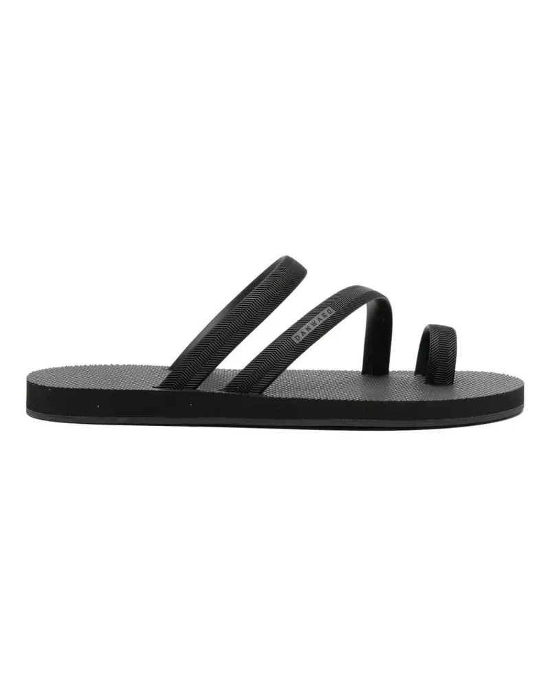 DANWARD Klassische Riemchensandalen - Schwarz Schwarz