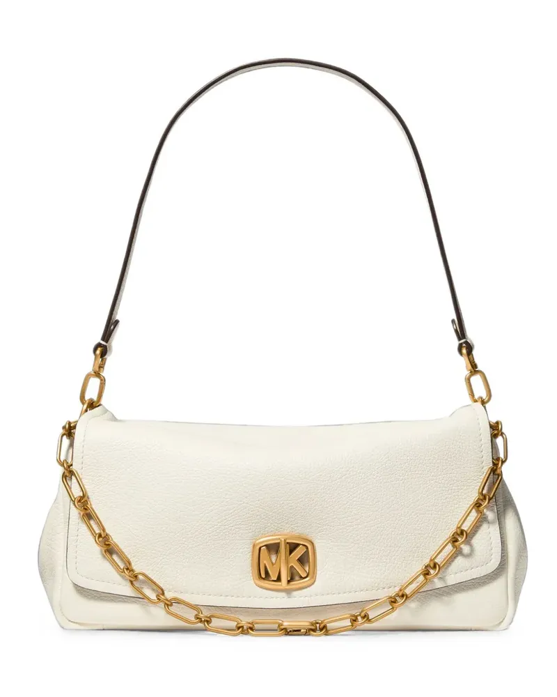 Michael Kors Bryant large textured-leather convertible shoulder bag - Nude Nude