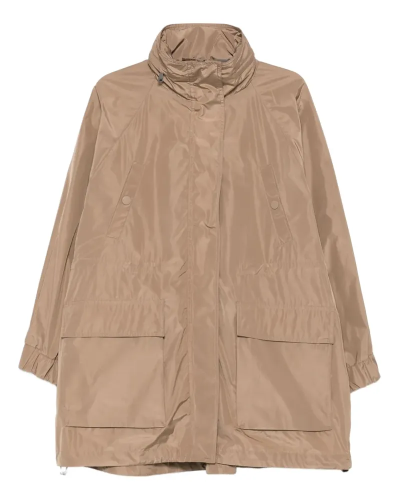 Max Mara Parka mit Klappentasche - Braun Braun