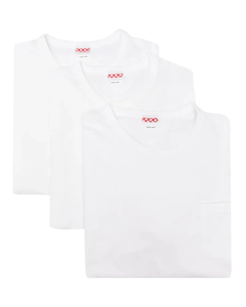 Visvim Sublig Jumbo chest-pocket T-shirt (set of three) - Weiß Weiß