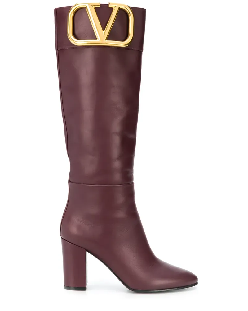 Valentino Garavani Stiefel mit VLOGO - Rot Rot
