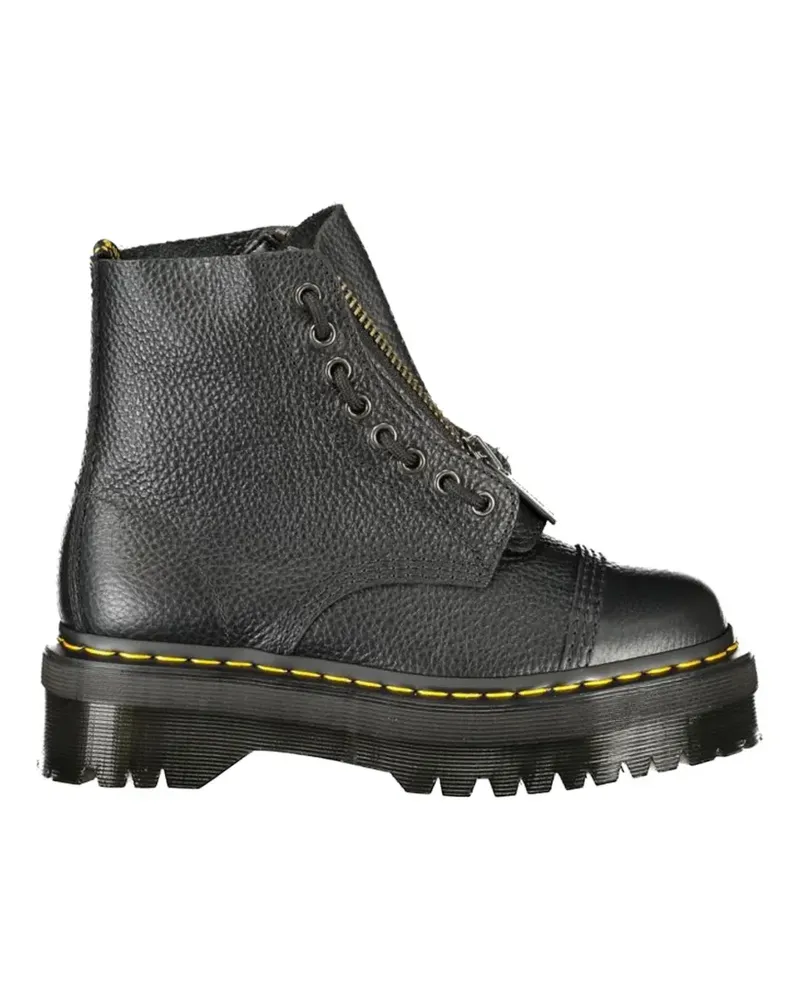 Dr.Martens Sinclair Milled front-zip grained leather ankle boots - Schwarz Schwarz