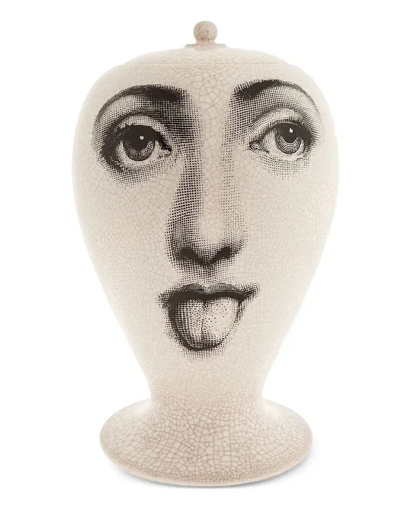 Fornasetti Bitossi Ceramiche' Dose - Weiß Weiß