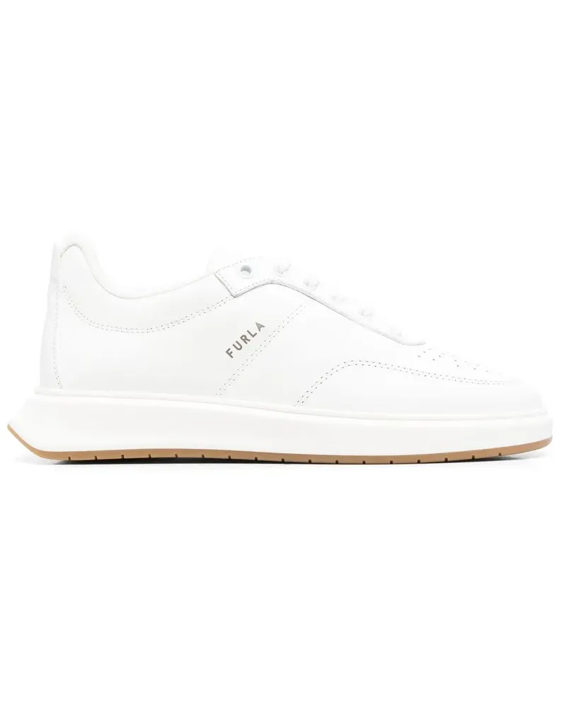 Furla Sneakers mit Logo-Print - Weiß Weiß