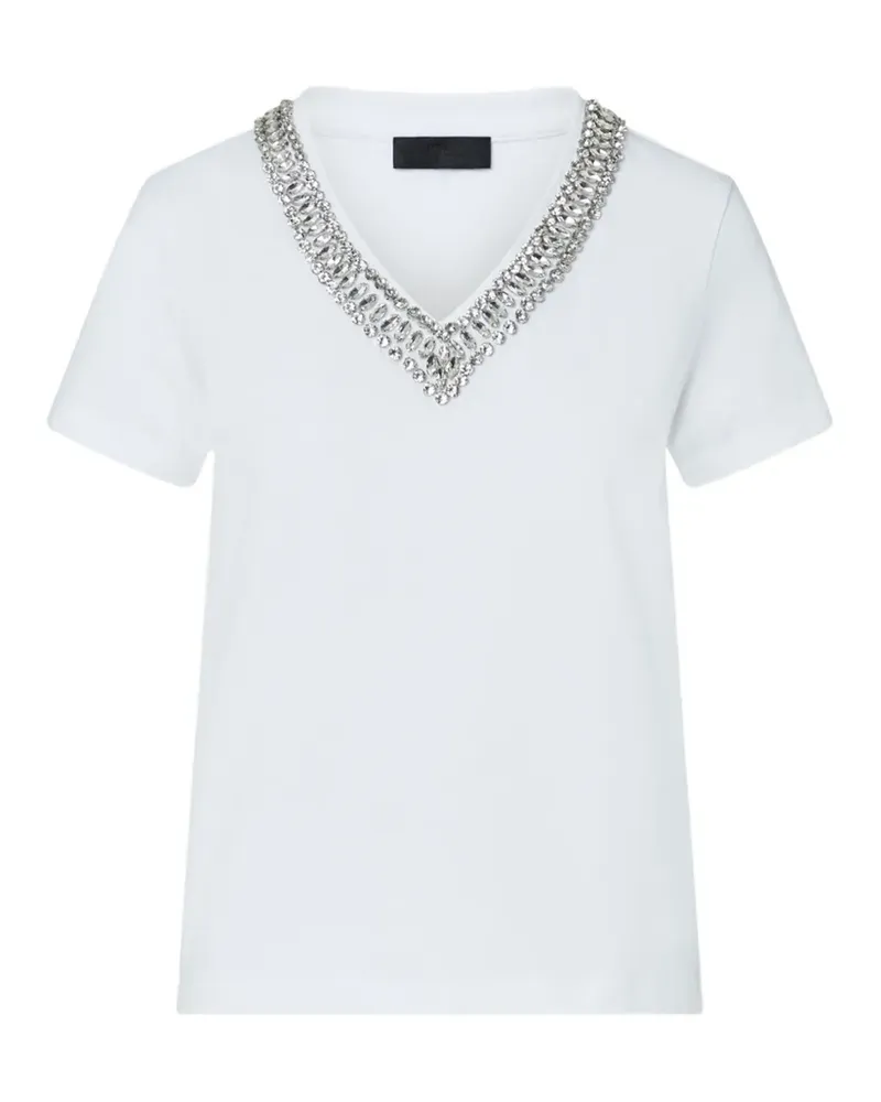 Liu Jo T-shirt with jewel details - Weiß Weiß