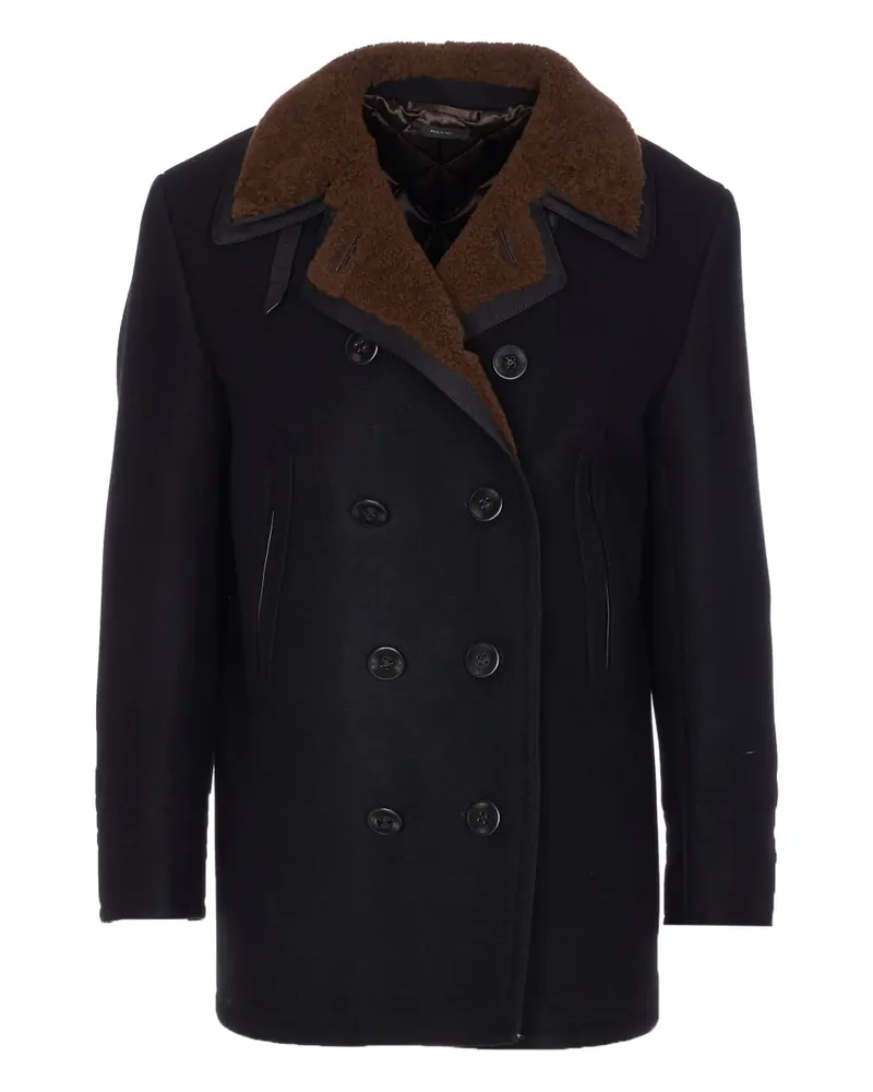 Tom Ford Shearling-Cabanjacke - Schwarz Schwarz