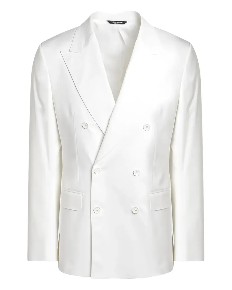 Dolce & Gabbana Doppelreihiges Sakko - Weiß Weiß