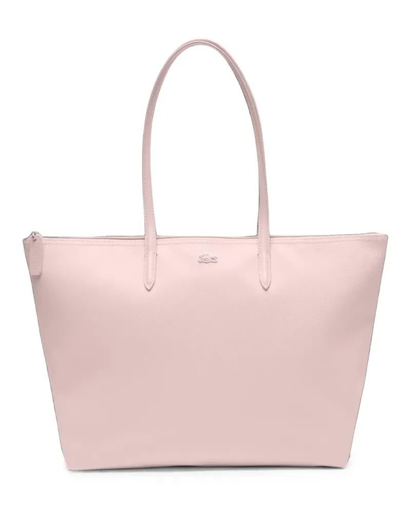 Lacoste Großer L.12.12 Concept Tote Bag mit Logo-Schild - Rosa Rosa