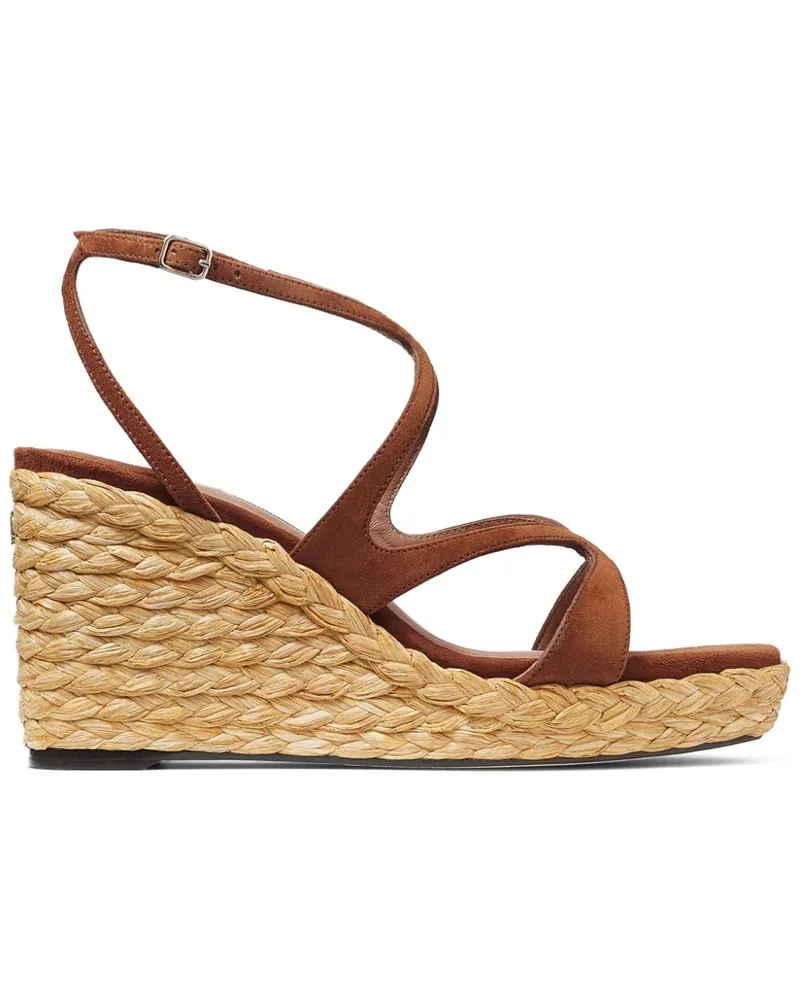 Jimmy Choo Ayla Wedge-Sandalen 85mm - Braun Braun