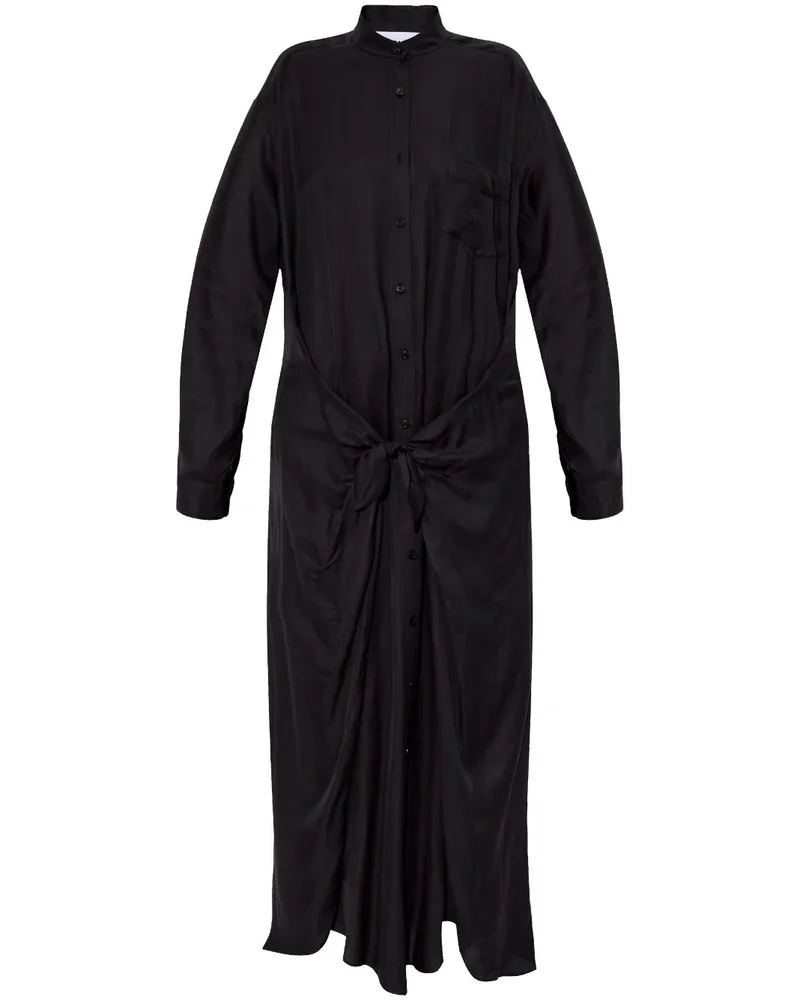 Moschino Kleid mit Bindegürtel - Schwarz Schwarz
