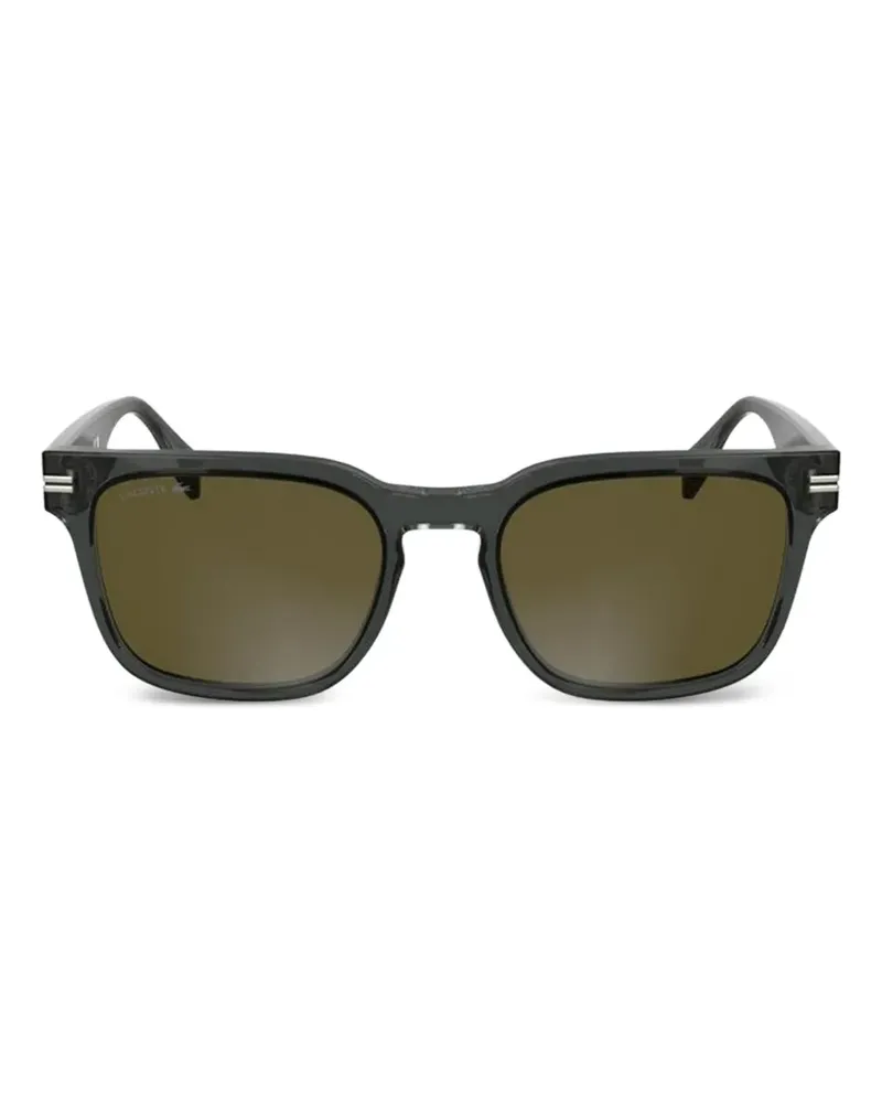 Lacoste Sonnenbrille mit eckigem Gestell - Grau Grau