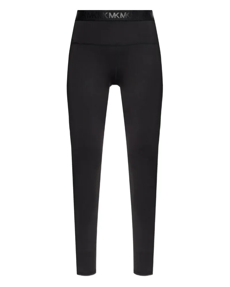 Michael Kors Leggings mit Logo-Bund - Schwarz Schwarz