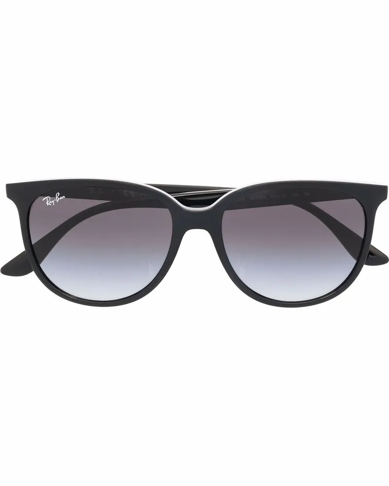 Ray Ban Sonnenbrille mit eckigem Gestell - Schwarz Schwarz