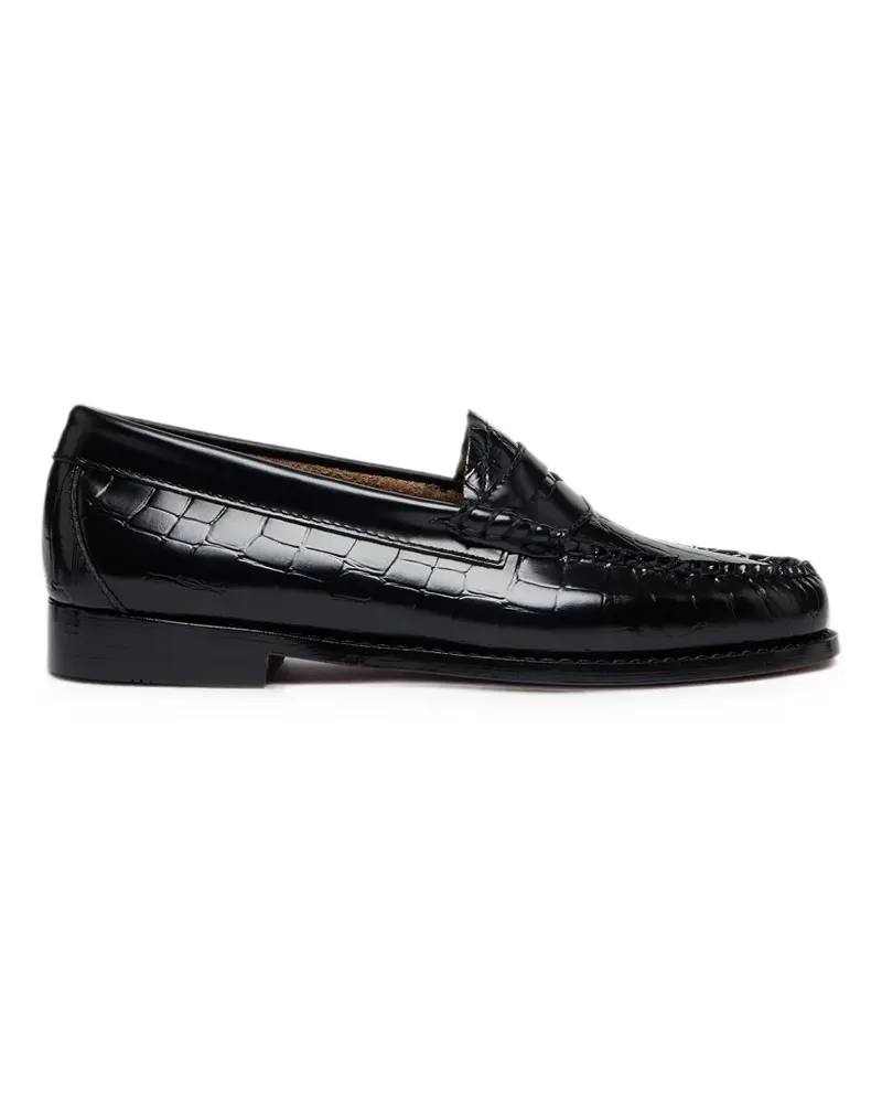 G.H. Bass & Co. Weejuns croc-embossed loafers - Schwarz Schwarz