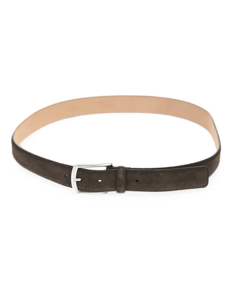 Ermenegildo Zegna Gürtel mit Wildleder-Finish - Braun Braun